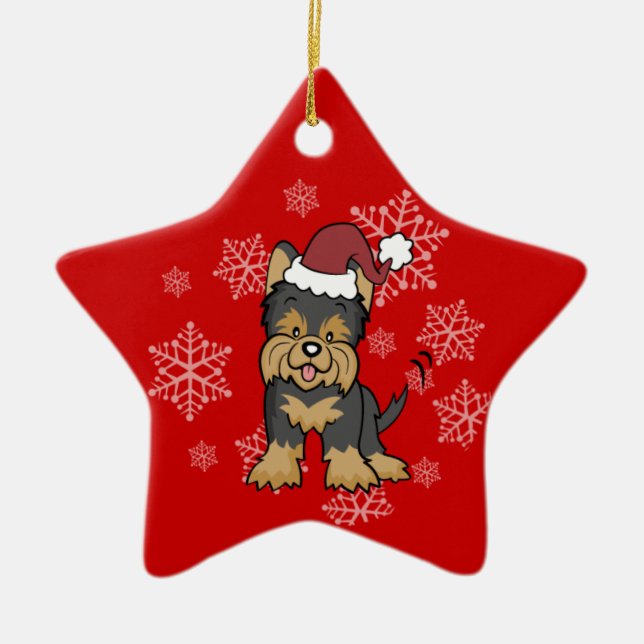 Yorkshire Terrier Dog Ornament (Front)