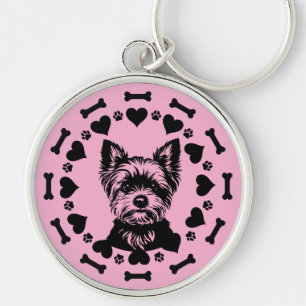 Yorkshire Terrier Dog Owner Key Ring