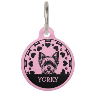 Yorkshire Terrier Dog Owner Pet Tag