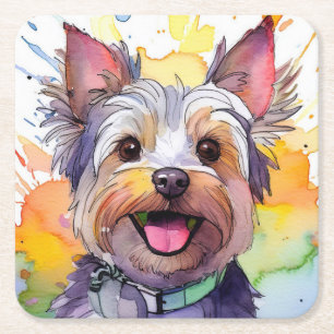 Yorkshire Terrier Dog Paper Coaster
