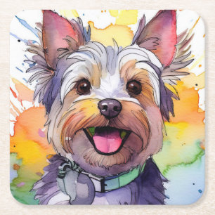 Yorkshire Terrier Dog Paper Coaster