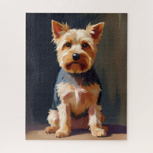 Yorkshire Terrier Dog Pet Painting Jigsaw Puzzle