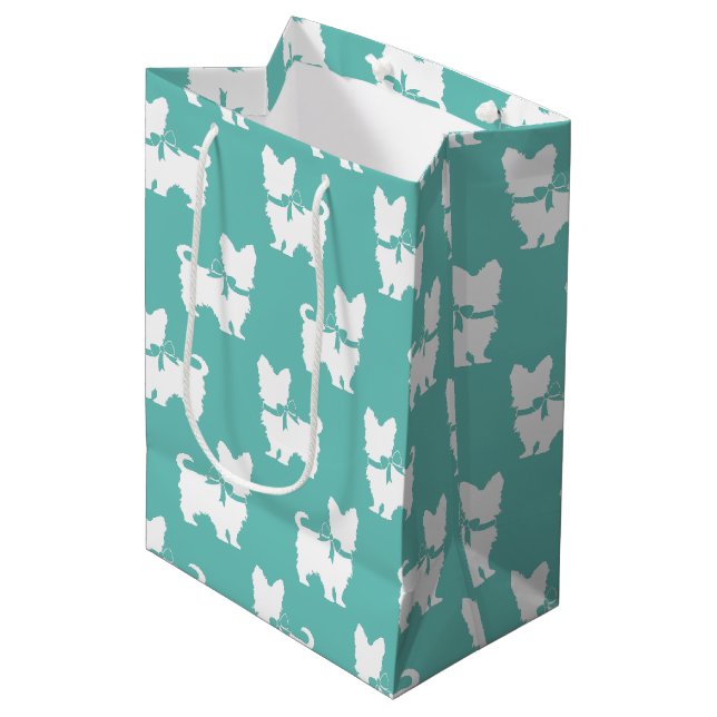 Yorkshire Terrier Dog Puppy Yorkie Medium Gift Bag (Front Angled)