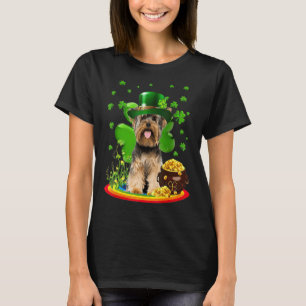 Yorkshire Terrier Dog Shamrock St Patricks Day Dog T-Shirt