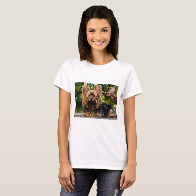 Yorkshire Terrier Dog T-Shirt (Front Full)