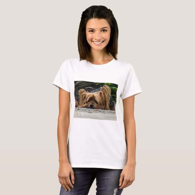 Yorkshire Terrier Dog T-Shirt (Front Full)