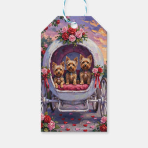 Yorkshire Terrier Dog Valentine's Day Gift Tags