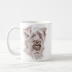Yorkshire Terrier Drawing Coffee Mug