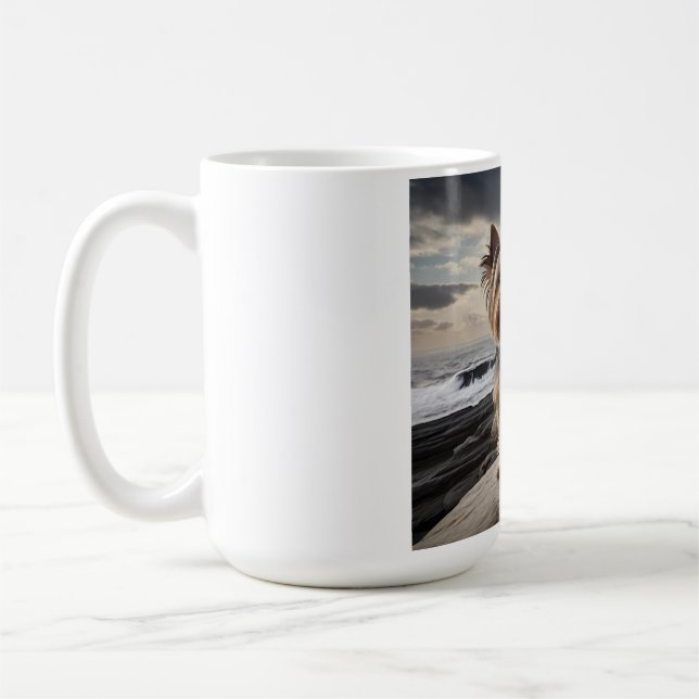 Yorkshire Terrier Elegant Coffee Mug (Left)