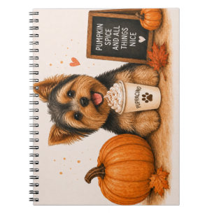 Yorkshire Terrier Fall Notebook