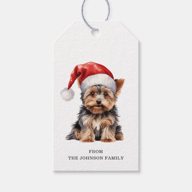 Yorkshire Terrier Gift Tags (Front)