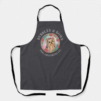 Yorkshire Terrier Grooming Apron | Deluxe Charcoal