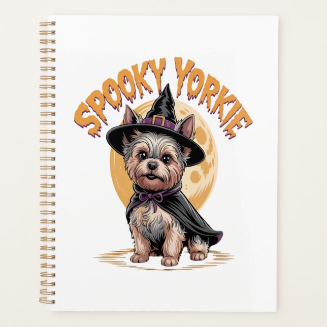 Yorkshire Terrier Halloween Planner (Front)