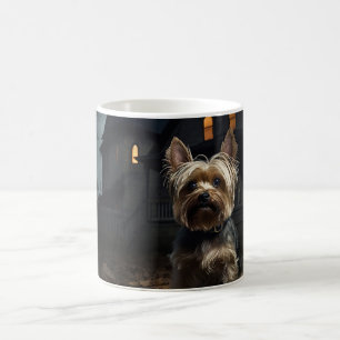 Yorkshire Terrier Halloween Scary Coffee Mug