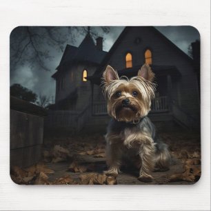 Yorkshire Terrier Halloween Scary  Mouse Mat
