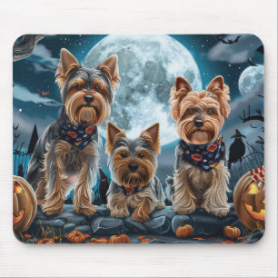 Yorkshire Terrier Halloween Spooky Mouse Mat