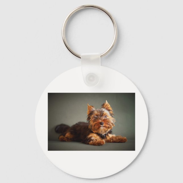 Yorkshire Terrier Key Ring (Front)