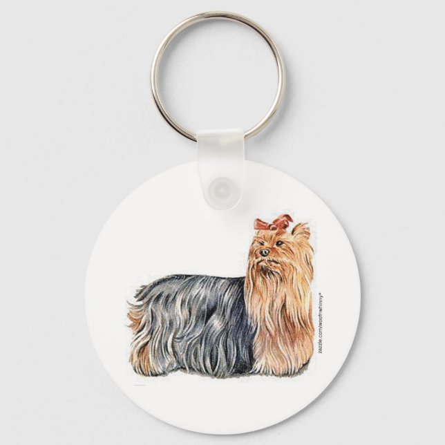 Yorkshire Terrier Key Ring (Front)