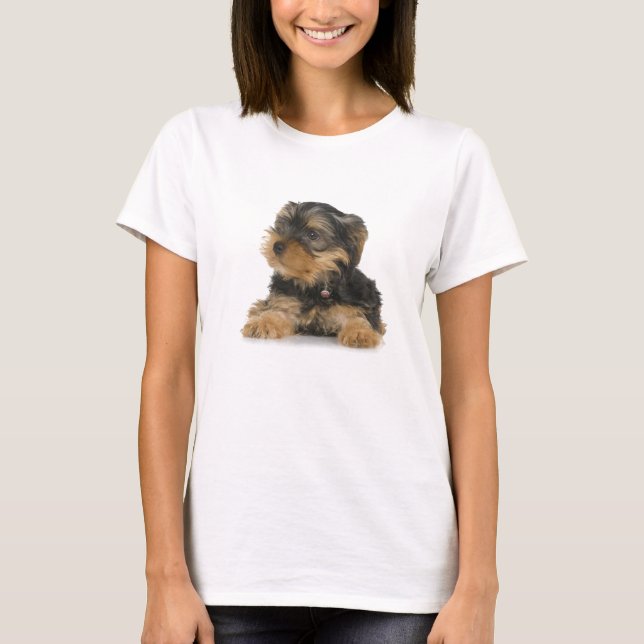 Yorkshire Terrier Ladies Fitted T-Shirt (Front)