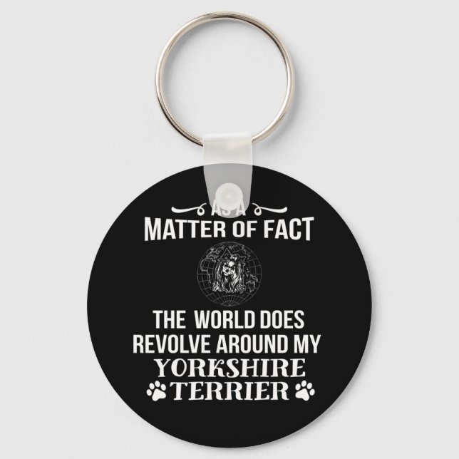 Yorkshire Terrier Lover Key Ring (Front)