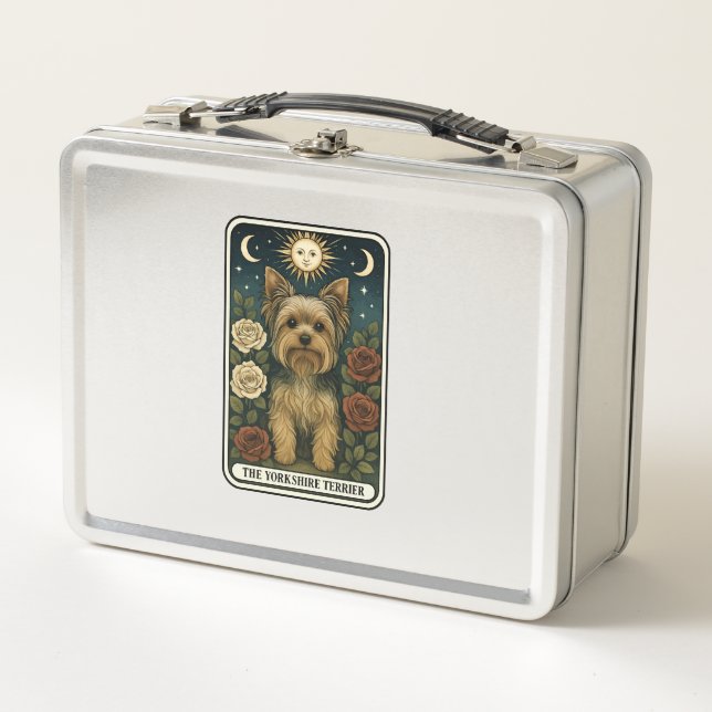 Yorkshire Terrier Metal Lunch Box (Front)