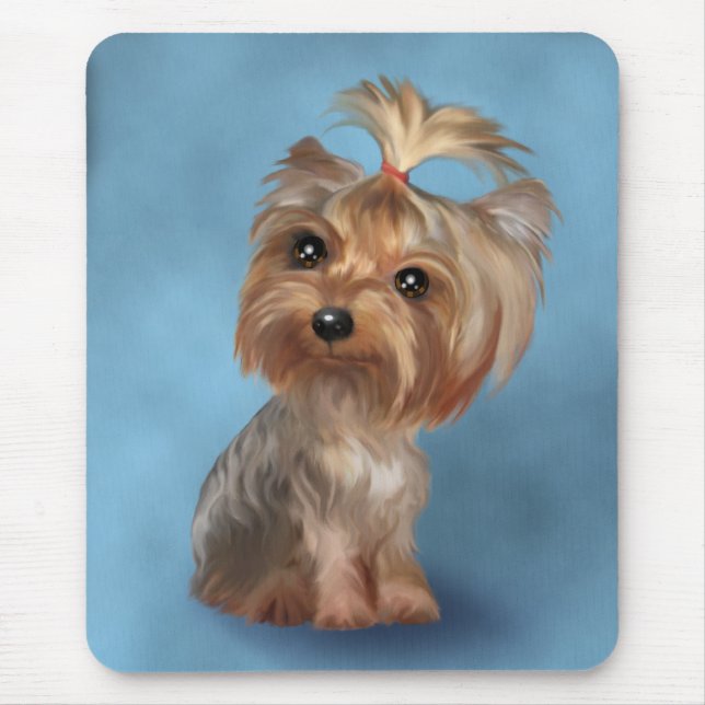 Yorkshire Terrier Mouse Mat (Front)