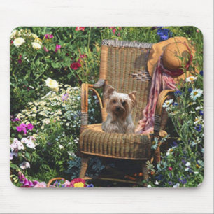 Yorkshire Terrier Mousepad Garden