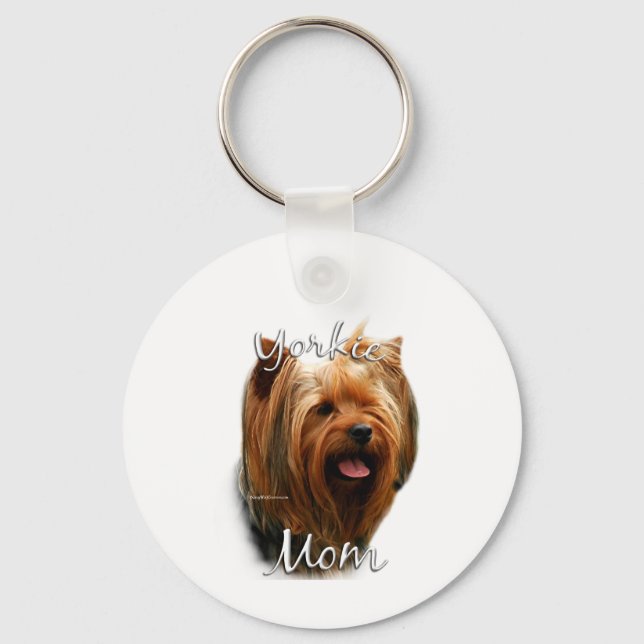 Yorkshire Terrier Mum 2 Key Ring (Front)
