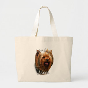Yorkshire Terrier Mum 2 Large Tote Bag