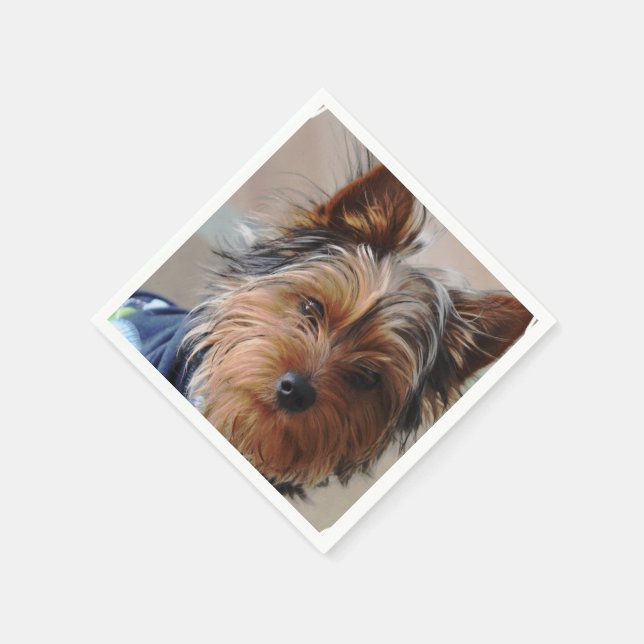 Yorkshire Terrier Napkin (Corner)