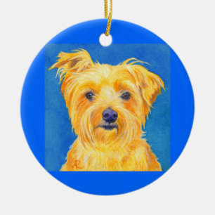 Yorkshire Terrier Ornament #2 - "Sammy"
