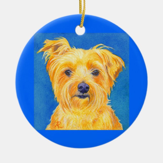 Yorkshire Terrier Ornament #2 - "Sammy" (Front)