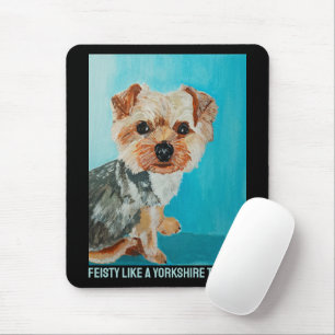 Yorkshire Terrier Painting by Alfred Fox Mouse Mat