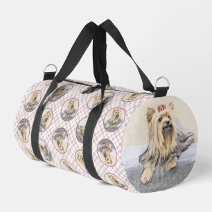 Yorkshire Terrier Painting Cute Original Dog Art Duffle Bag