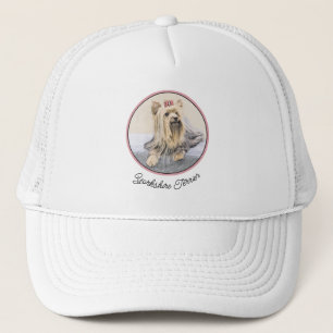 Yorkshire Terrier Painting - Cute Original Dog Art Trucker Hat