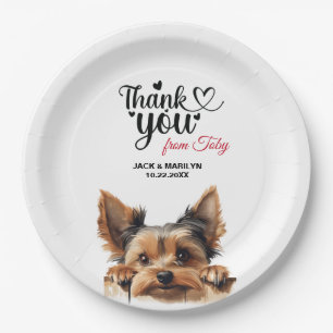 Yorkshire Terrier Paper Plate