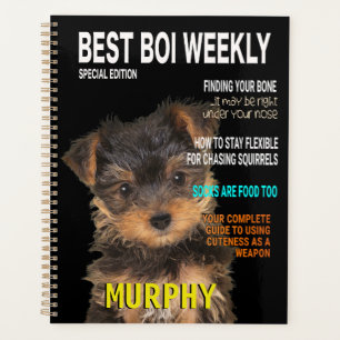 Yorkshire Terrier Parody Magazine Cover Planner