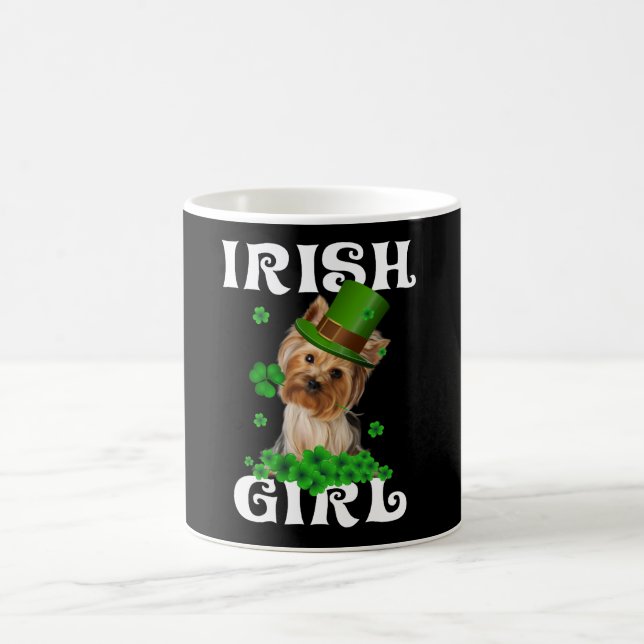 Yorkshire Terrier Patrick's Day Gift For Him Her Coffee Mug (Center)