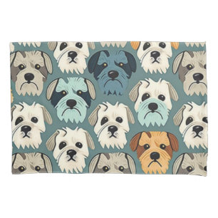 Yorkshire Terrier Pattern Pillowcase