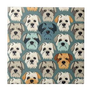 Yorkshire Terrier Pattern Tile