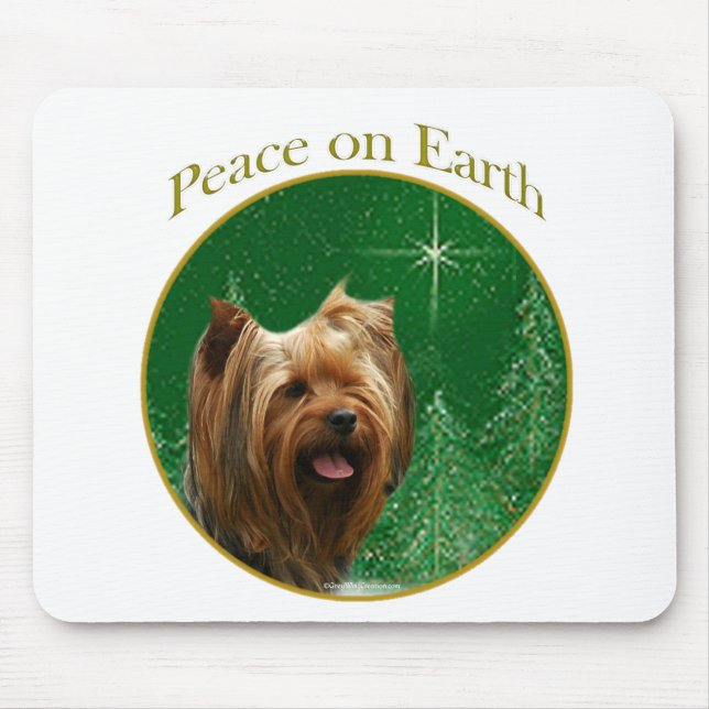 Yorkshire Terrier Peace Mouse Mat (Front)