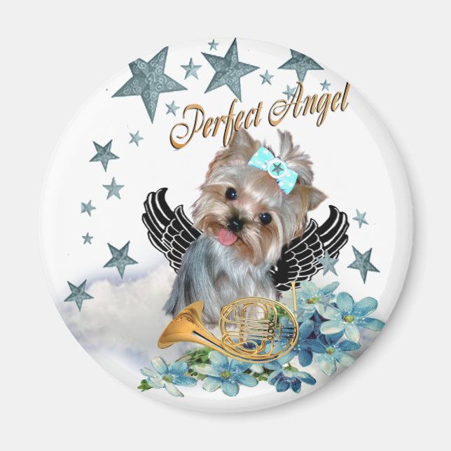 Yorkshire Terrier Perfect Angel Magnet (Front)
