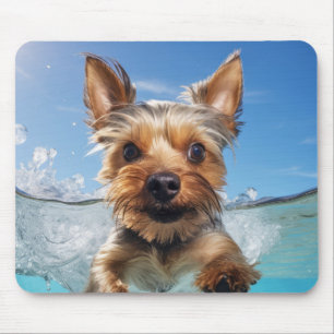 Yorkshire Terrier Pet Dog Animal Fun Mouse Mat