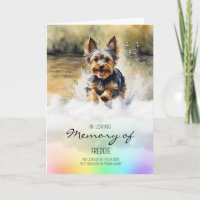 Yorkshire Terrier pet dog loss sympathy
