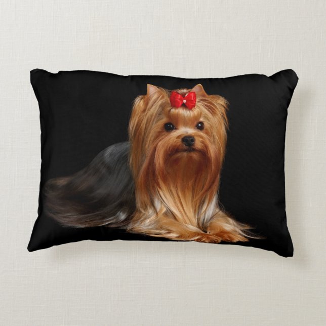 Yorkshire Terrier. Pillow (Back)