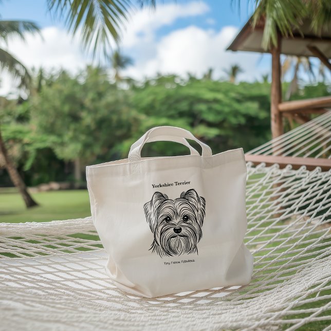 Yorkshire Terrier Portrait Tote Bag (Creator Uploaded)