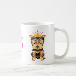 Yorkshire Terrier Princess Dog Coffe Mug Gift
