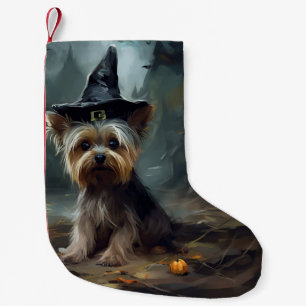 Yorkshire Terrier Pumpkins Halloween Scary Small Christmas Stocking