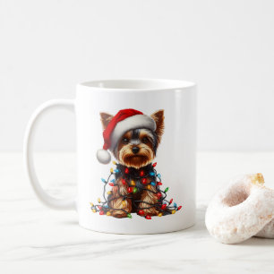 Yorkshire Terrier Puppy Christmas Coffee Mug