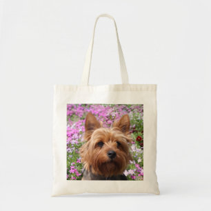 Yorkshire Terrier  Puppy Dog Beach Canvas Totebag Tote Bag